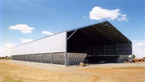 industrial construction of grain storage facilities